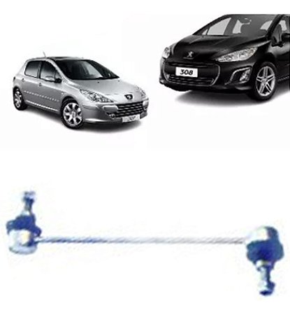 BIELETA SUSPENSÃO BARRA ESTABILIZADORA DIANTEIRA PEUGEOT 307 308 3008 C4 PICASSO 02/20 02 03 04 05 06 07 08 09 10 11 12 13 14 15 16 17 18 19 20 80896