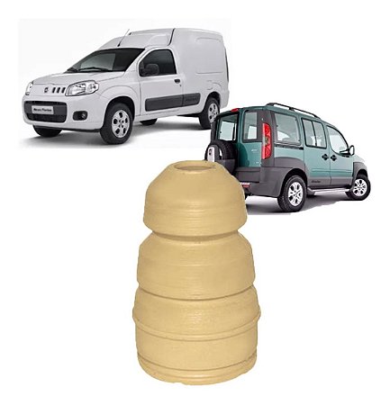 BATENTE KIT AMORTECEDOR CALCO SUPORTE SUSPENSAO TRASEIRA FEIXE MOLA NOVA FIORINO 14/23 DOBLO 14/23 14 15 16 17 18 19 20 21 22 23 10068