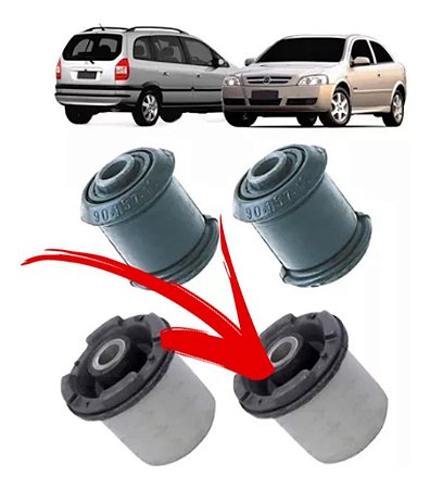BUCHA BANDEJA SUSPENSÃO DIANTEIRA ASTRA 99/12 VECTRA 97/06 ZAFIRA 99/12 97 98 99 00 01 02 03 04 05 06 07 08 09 10 11 12 80095 (MAIOR) UNID.