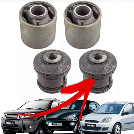 BUCHA BANDEJA SUSPENSÃO DIANTEIRA ECOSPORT FIESTA 03/14 KA 08/13 03 04 05 06 07 08 09 10 11 12 13 14 15 (MENOR) 80428 UNID.