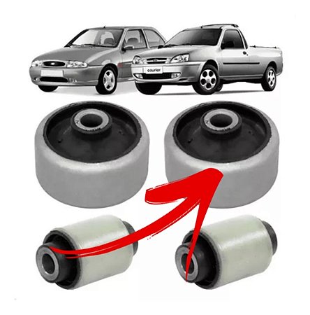 BUCHA BANDEJA SUSPENSÃO DIANTEIRA COURIER FIESTA 96/02 96 97 98 99 00 01 02 03 04 05 06 07 (MAIOR) 80422 UNID.