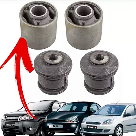 BUCHA BANDEJA SUSPENSÃO DIANTEIRA ECOSPORT FIESTA 03/14 KA 08/13 03 04 05 06 07 08 09 10 11 12 13 14 15 (MAIOR) 80427 UNID.