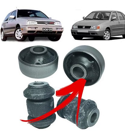 BUCHA BANDEJA SUSPENSÃO DIANTEIRA CORDOBA 95/02 IBIZA 95/02 INCA 99/01 GOLF 94/99 PASSAT 94/97 POLO CLASSIC 97/01 (MAIOR) 80338 UNID.