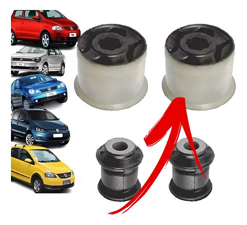 BUCHA BANDEJA SUSPENSÃO DIANTEIRA FOX CROSS SPACE 03/14 BORA GOLF 99/06 JETTA 05/11 POLO 03/12 (MAIOR) 80348 UNID.