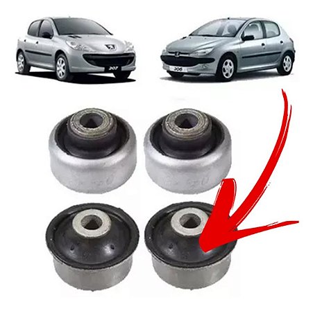 BUCHA BANDEJA SUSPENSÃO DIANTEIRA PEUGEOT 206 207 C4 04/12 PICASSO 99 00 01 02 03 04 05 06 07 08 09 10 11 12 13 14 15 (MAIOR) 80522 UNID.