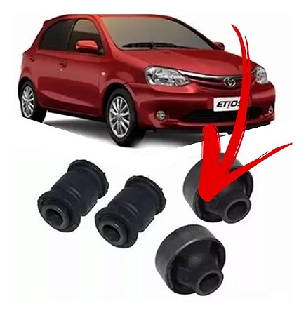 BUCHA BANDEJA SUSPENSÃO DIANTEIRA TOYOTA ETIOS 12/20 12 13 14 15 16 17 18 19 20 (MAIOR) 82497 UNID.