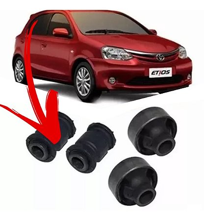 BUCHA BANDEJA SUSPENSÃO DIANTEIRA TOYOTA ETIOS 12/20 12 13 14 15 16 17 18 19 20 (MENOR) 82407 UNID.