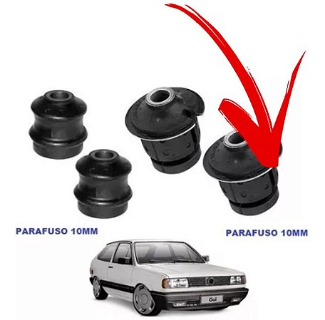 BUCHA QUADRO MOTOR AGREGADO DIANTEIRO GOL PARATI SAVEIRO VOYAGE SANTANA ROYALLE VERSAILLES 91/94 (10 MM) 91 92 93 94 GB8085/80331 UNID.