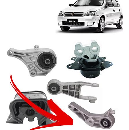 COXIM CÂMBIO MOTOR SUPORTE CORSA MONTANA 03/11 MERIVA 03 04 05 06 07 08 09 10 11 12 80046