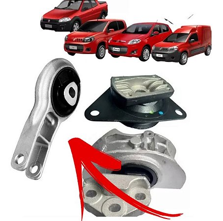 COXIM CÂMBIO MOTOR SUPORTE NOVO UNO FIORINO MOBI PALIO EVO 12/22 1.4 8V 12 13 14 15 16 17 18 19 20 21 22 80727