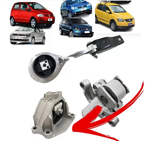 COXIM CÂMBIO MOTOR SUPORTE FOX CROSS SPACE GOL SAVEIRO VOYAGE 08/18 G5/G6/G7 POLO 08/16 08 09 10 11 12 13 14 15 16 17 18 SEM SUPORTE LADO DIREITO 80397