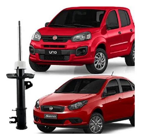AMORTECEDOR DIANTEIRO GRAND SIENA 11/18 NOVO UNO 10/21 11 12 13 14 15 16 17 18 19 20 21 LADO ESQUERDO (MOTORISTA) 25323