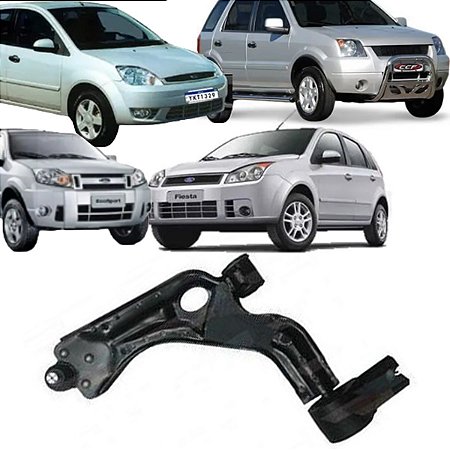 BANDEJA SUSPENSÃO DIANTEIRA FIESTA 03/09 ECOSPORT 03/13 03 04 05 06 07 08 09 COM PIVO LADO ESQUERDO (MOTORISTA) COM PIVO 10901