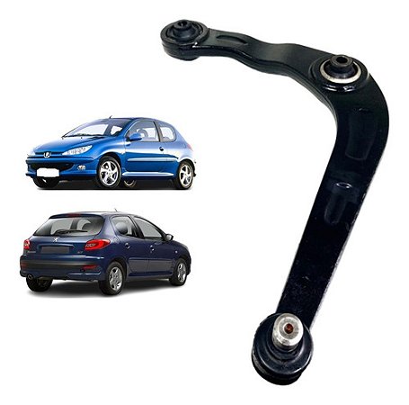 BANDEJA SUSPENSÃO DIANTEIRA PEUGEOT 206 207 HOGGAR 99/20 99 00 01 02 03 04 05 06 07 08 09 10 11 12 13 14 15 16 17 18 19 20 LADO ESQUERDO (MOTORISTA) COM PIVO 26815