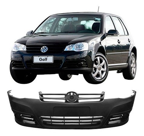 PARACHOQUE PARA-CHOQUE DIANTEIRO GOLF 07 08 09 10 11 12 13 14 PRETO LISO SEM FAROL 6132I UNID.