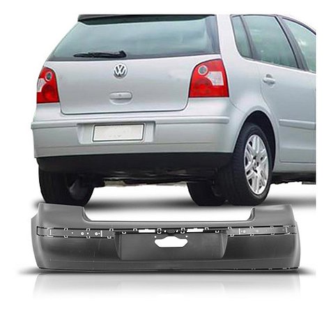 PARACHOQUE PARA-CHOQUE TRASEIRO POLO 03 04 05 06 07 08 09 10 11 12 13 14 PRETO 6124