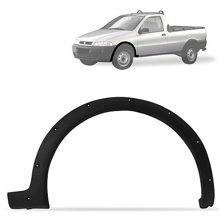 MOLDURA PARALAMA STRADA 02 03 04 05 06 07 08 PRETO LADO ESQUERDO (MOTORISTA) 3411