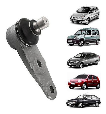PIVO SUSPENSÃO RENAULT 19 88/97 CLIO KANGOO 03/16 SYMBOL 10/13 SCENIC 97/03 88 90 91 92 93 94 95 96 97 98 99 00 01 02 03 04 05 06 07 08 09 10 11 12 13 FURO 12MM 52030 UNID.