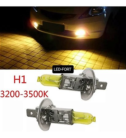 PAR LÂMPADA H1 SUPER AMARELA (CORTA NEBLINA E SERRAÇÃO)