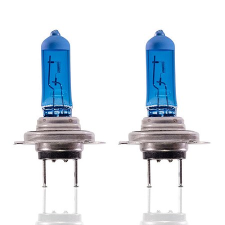 KIT LÂMPADA H7 SUPER BRANCA 12V 55W