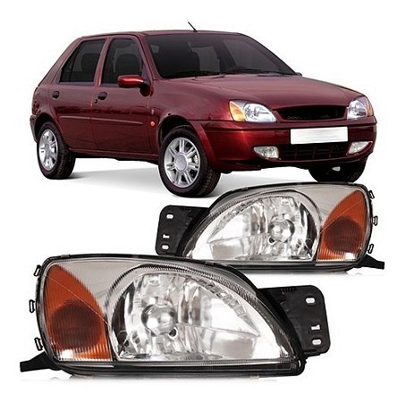 FAROL FIESTA 00/02 COURIER 00/13 00 01 02 03 04 05 06 07 08 09 10 11 12 13 LADO ESQUERDO (MOTORISTA) 1111067
