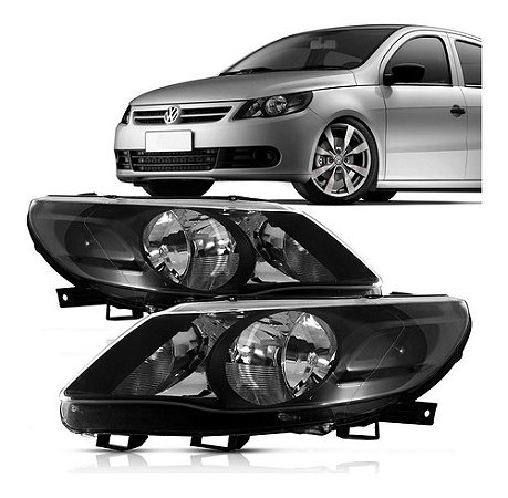 FAROL GOL VOYAGE SAVEIRO G5 08/15 08 09 10 11 12 13 14 15 DUPLO MASC. NEGRA LADO ESQUERDO (MOTORISTA) 3131119