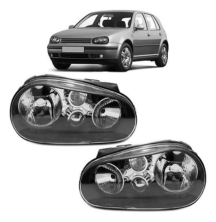 FAROL GOLF 98/06 98 99 00 01 02 03 04 05 06 SAPÃO S/AUXILIAR CROMO LADO DIREITO (PASSAGEIRO) 222214