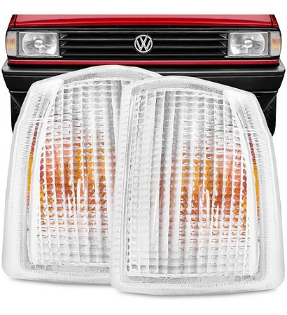 LANTERNA DIANTEIRA PISCA GOL VOYAGE PARATI SAVEIRO 87/90 87 88 89 90 QUADRADO QUADRADA BRANCO LADO ESQUERDO (MOTORISTA) 101342