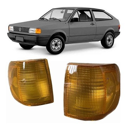 LANTERNA DIANTEIRA PISCA GOL VOYAGE PARATI SAVEIRO 91/95 91 92 93 94 95 96 QUADRADO QUADRADA CIBIE/ARTEB AMARELO LADO ESQUERDO (MOTORISTA) 101512