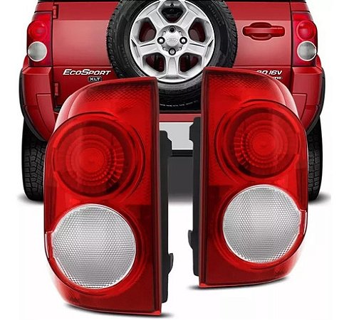 LANTERNA TRASEIRA ECOSPORT 08/12 08 09 10 11 12 BICOLOR LADO ESQUERDO (MOTORISTA)* 14143041