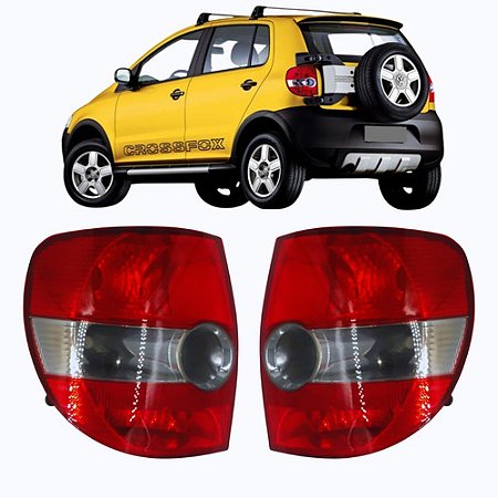 LANTERNA TRASEIRA FOX 04/10 04 05 06 07 08 09 10 11 12 LADO DIREITO (PASSAGEIRO) BICOLOR CF33565/14143077