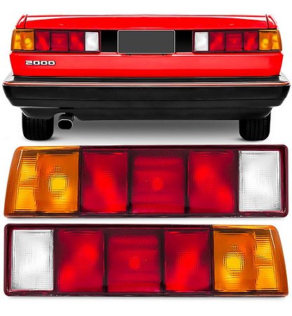 LANTERNA TRASEIRA SANTANA 85/90 85 86 87 88 89 90 TRICOLOR LADO ESQUERDO (MOTORISTA) 102512
