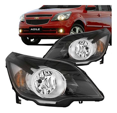 FAROL AGILE MONTANA 10/22 FUME 10 11 12 13 14 15 16 17 18 19 20 21 22 LADO DIREITO (PASSAGEIRO) 14141124 UNID.