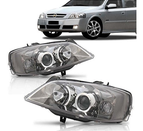 FAROL ASTRA 03/12 03 04 05 06 07 08 09 10 11 12 CROMADO LADO DIREITO (PASSAGEIRO) 1414296 UNID.