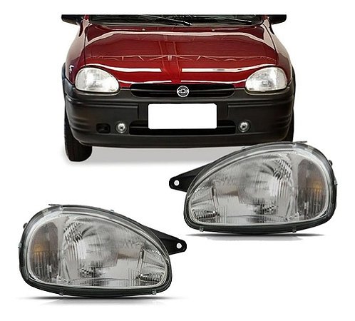 FAROL CORSA 94/99 94 95 96 97 98 99 RAIADO LADO ESQUERDO (MOTORISTA) 222269 UNID.