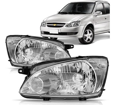 FAROL CORSA CLASSIC 11/18 11 12 13 14 15 16 17 18 CROMADO LADO ESQUERDO (MOTORISTA) 1414368 UNID.