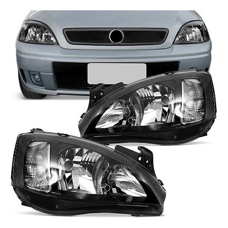 FAROL CORSA MONTANA 03/08 03 04 05 06 07 08 PISCA RAIADO FUME NEGRO LADO ESQUERDO (MOTORISTA) 1414120 UNID.