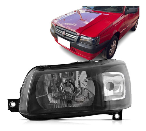 FAROL UNO FIORINO 04/10 04 05 06 07 08 09 10 FUME LADO ESQUERDO PITBULL (MOTORISTA) 3131020 UNID.