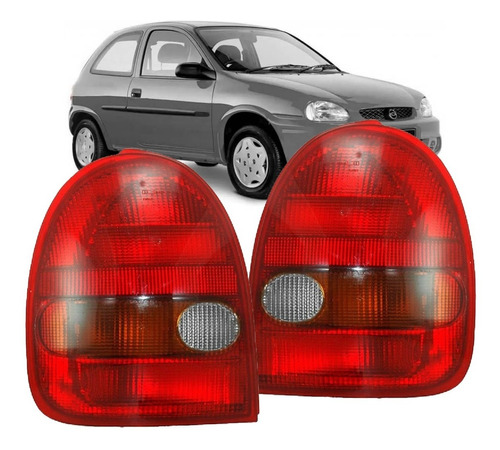 LANTERNA TRASEIRA CORSA 94/99 94 95 96 97 98 99 2 PORTAS TRICOLOR LADO DIREITO (PASSAGEIRO) CF311440 UNID.