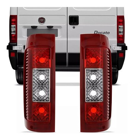 LANTERNA TRASEIRA DUCATO 03/20 03 04 05 06 07 08 09 10 11 12 13 BICOLOR RE CRISTAL LADO ESQUERDO (MOTORISTA) RN8015CR UNID.