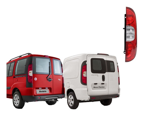 LANTERNA TRASEIRA FIORINO 14/22 DOBLO 10/22 10 11 12 13 14 15 16 17 18 19 20 21 22 RUBI LADO ESQUERDO (MOTORISTA) 258922 UNID.