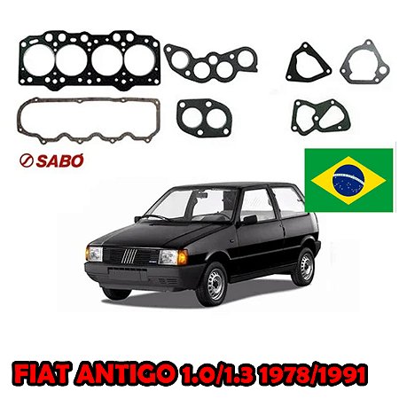 KIT JUNTA CABEÇOTE TAMPA VALVULA COLETOR ADMISSÃO CARTER RETENTOR UNO/ELBA/FIORINO/PREMIO 95/01 1.0/1.3/1.5 8V FIAT 147/SPAGIO 82/84 1.3 8V 82 83 84 85 86 87 88 89 90 91 92 93 94 95 96 97 98 99 00 01 (JTA. CABECOTE PADRÃO) 79559