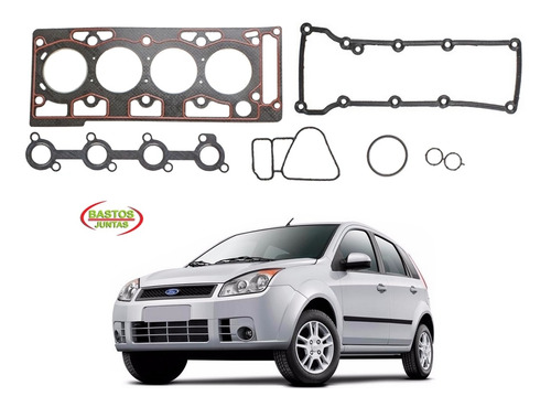 KIT JUNTA CABEÇOTE TAMPA VALVULA COLETOR ADMISSÃO CARTER RETENTOR FIESTA 99/10 1.0 8V ZETEC/STREET/ROCAM KA 1.0 8V 99/14 ZETEC/ROCAM 99 00 01 02 03 04 05 06 07 08 09 10 11 12 13 14 (JTA. CABECOTE PADRÃO) 131245PK