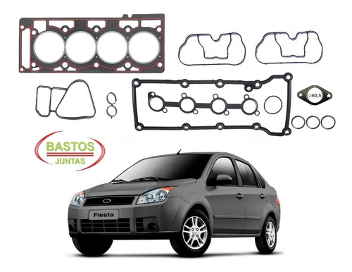 KIT JUNTA CABEÇOTE TAMPA VALVULA COLETOR ADMISSÃO CARTER RETENTOR FIESTA 01/14 1.4/1.6/1.8 ZETEC/ROCAM FOCUS 03/09 1.6/1.8 8V ZETEC/ROCAM 1.4/1.6 KA 01/14 1.6/1.8 8V 01 02 03 04 05 06 07 08 09 10 11 12 13 14 (JTA. CABECOTE PADRÃO) 131247PK