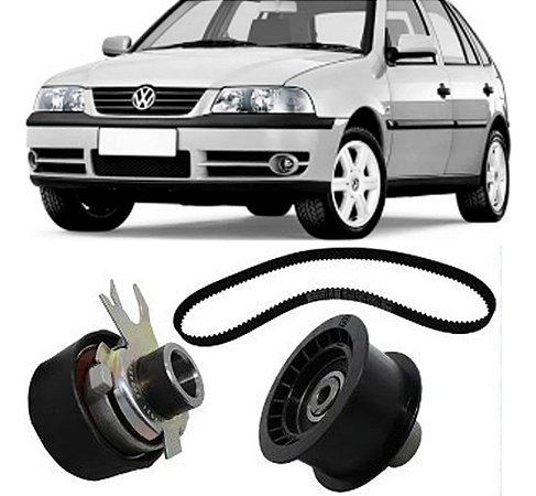 KIT ESTICADOR CORREIA DENTADA GOL/PARATI G3 99/06 99 00 01 02 03 04 05 06 1.0 16V (USA 2 ESTICADORES 036109243J + CT907 + VT7089)