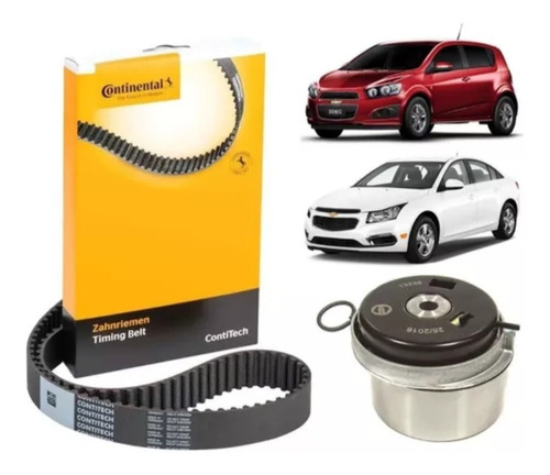 KIT ESTICADOR CORREIA DENTADA CRUZE 1.8 16V 12/18 SONIC 1.6 16V 12/18 TRACKER 1.8 16V 13/18 12 13 14 15 16 17 18 12 13 14 15 16 17 18 55574864 + CT1077