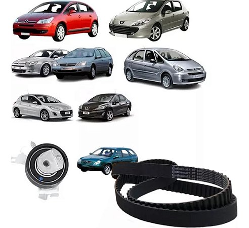 KIT ESTICADOR CORREIA DENTADA C4/C5/C8 307/308/407/408 2.0 16V 05/13 05 06 07 08 09 10 11 12 13 9653137180 + CT1130