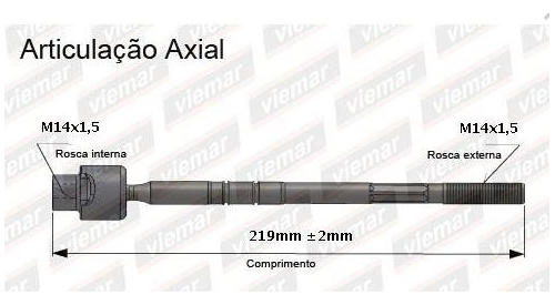 BARRA BRAÇO AXIAL UNO PREMIO FIORINO ELBA DUNA 91/13 91 92 93 94 95 96 97 98 99 00 01 02 03 04 05 06 07 08 09 10 11 12 13 AMD35383/680003/AX001/AMD126/17012003/JARB0002 FÊMEA