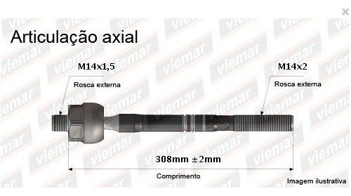 BARRA BRAÇO AXIAL ESCORT VERONA 93/03 FIESTA COURIER 96/07 CORSA 94/99 94 95 96 97 98 99 00 01 02 03 04 05 06 07 
 AMD35388/680028/AMD121/BRD5270 MACHO