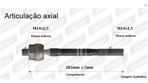 BARRA BRAÇO AXIAL GOL SAVEIRO VOYAGE 09/23 FOX CROSSFOX 04/22 POLO 02/06 02 03 04 05 06 07 08 09 10 11 12 13 14 15 16 17 18 19 20 21 22 23 AMD32871/680265/JARB0029 MACHO